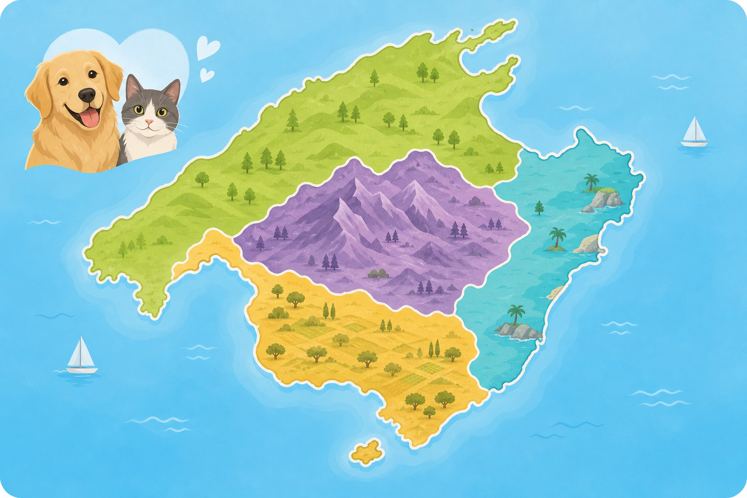 Regionen auf Mallorca