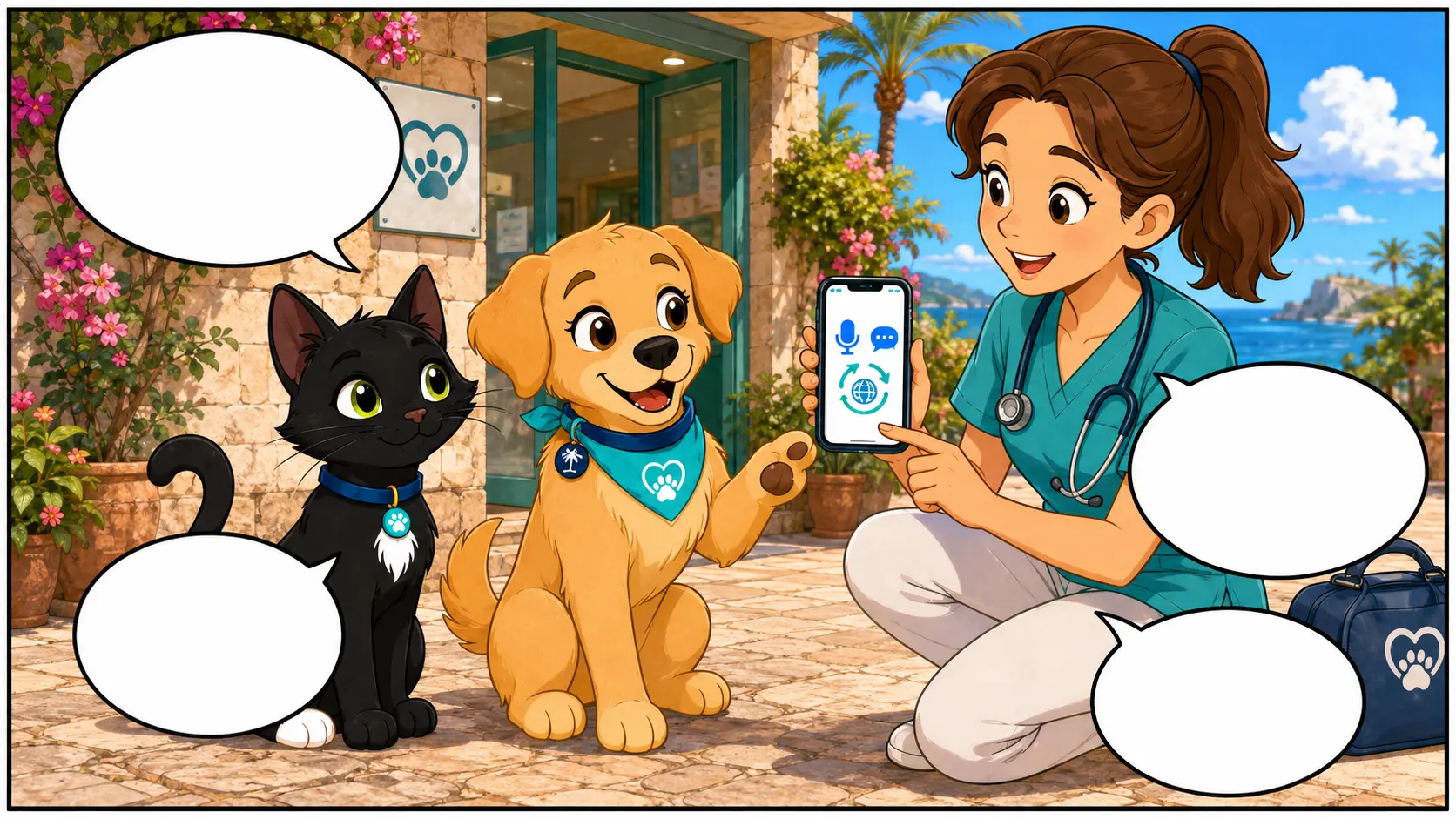 Sammy and Kira show that an animal emergency on Mallorca may need quick help from a vet.