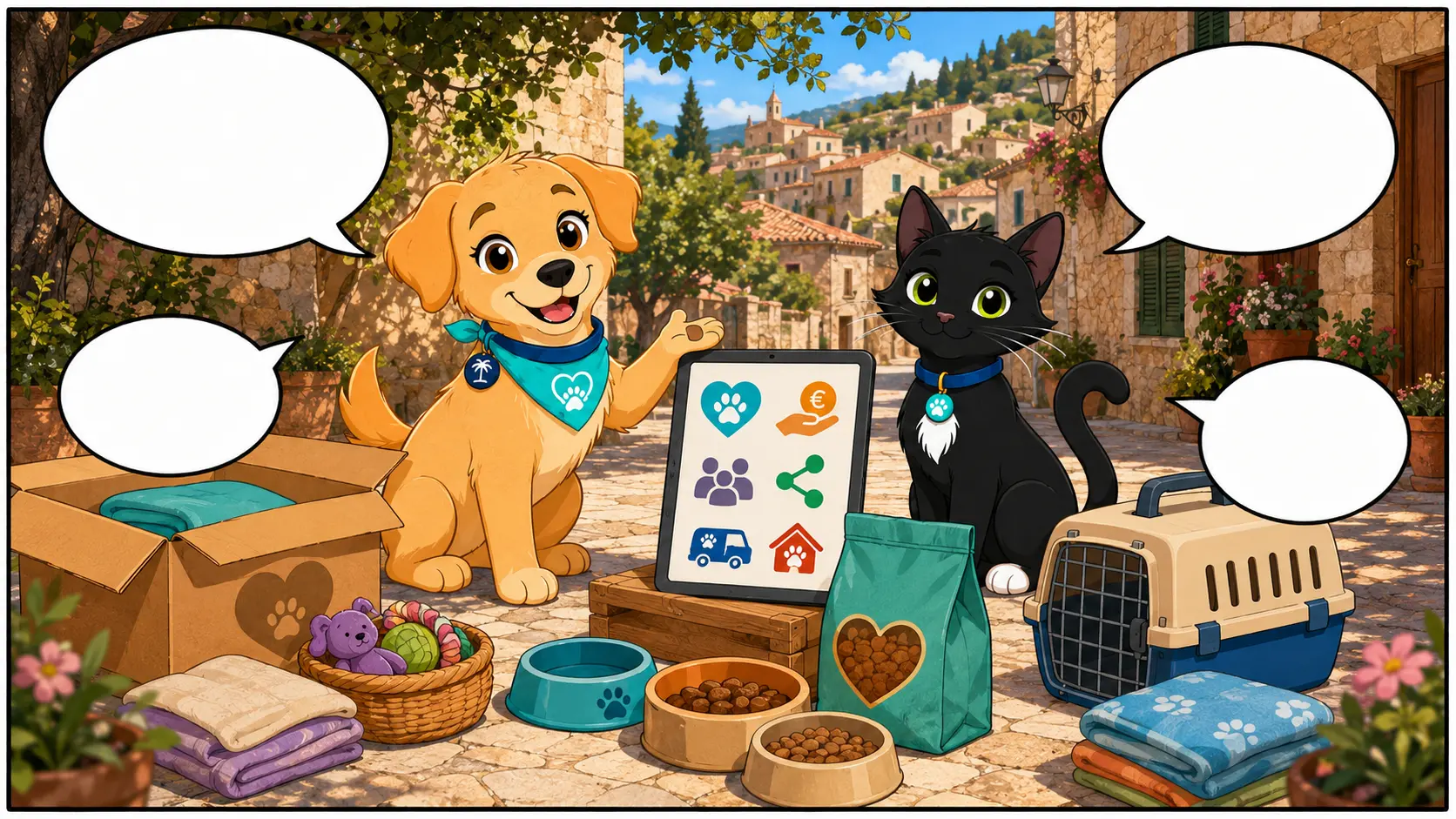 Sammy and Kira show different ways to support animal welfare and animal help on Mallorca.